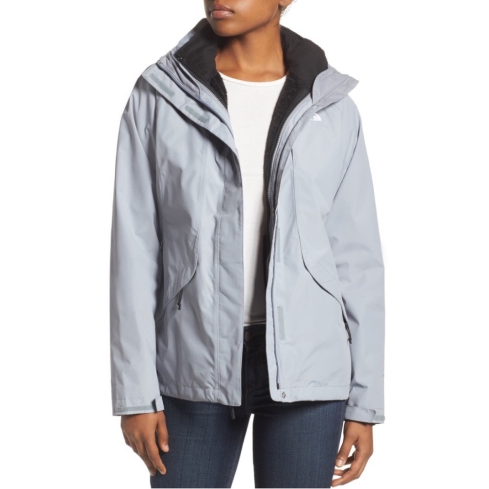 North Face Women's Boundary Triclimate waterproof Hyvent Jacket Medium in Grey